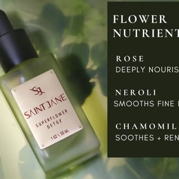SAINT JANE-Superflower Detox Serum | Luxury,Floral-Infused, Clean Skincare 30ml - Picture 6 of 7